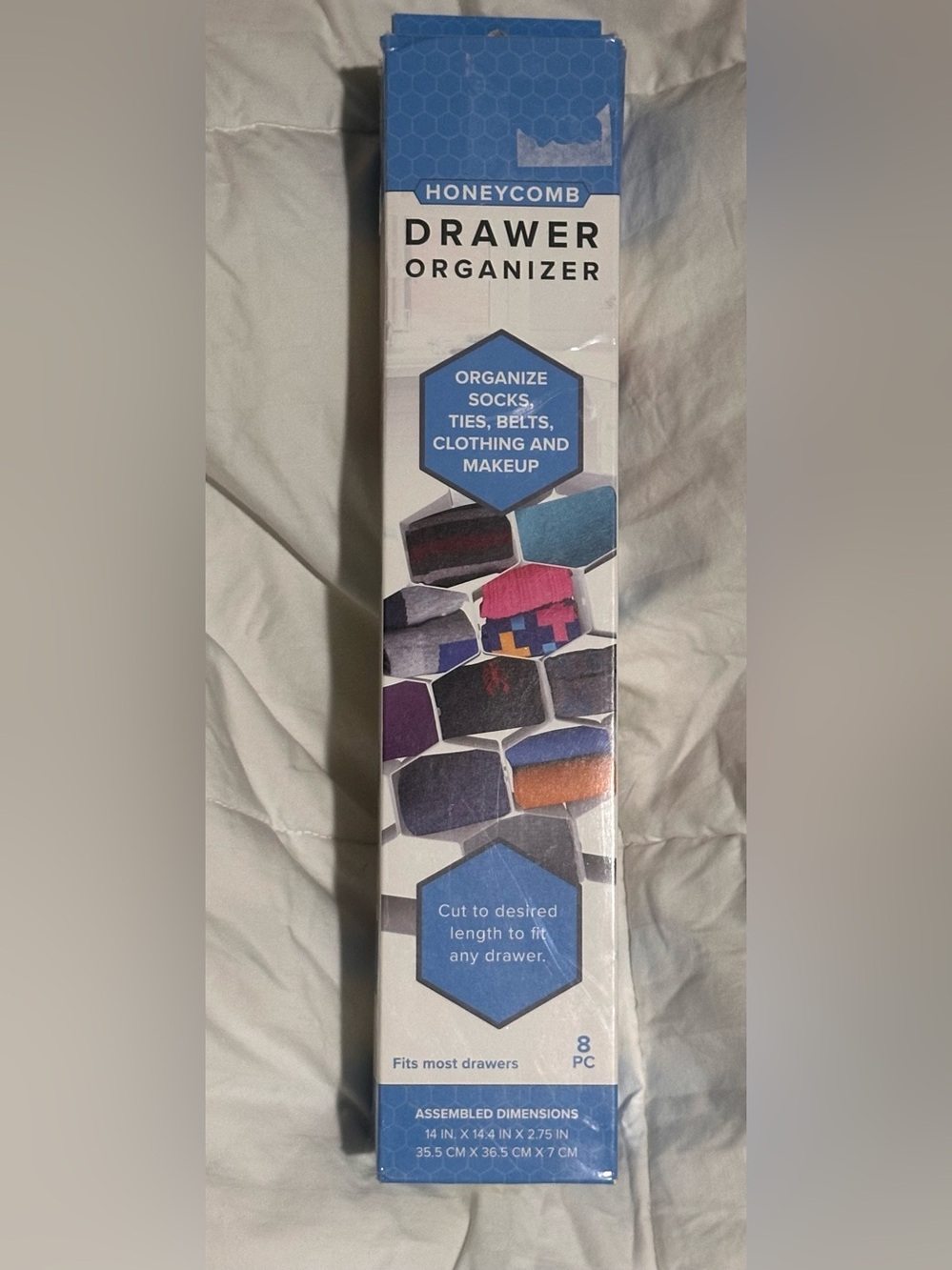 Blue Drawer Organizer - 8pc Drawer Liners